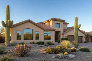 Best windows for Arizona heat installed on a Phoenix-area desert stucco home with tile roof and desert landscaping
