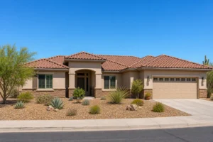 New tile roofing in Casa Grande, AZ on a finished Pinal County desert home